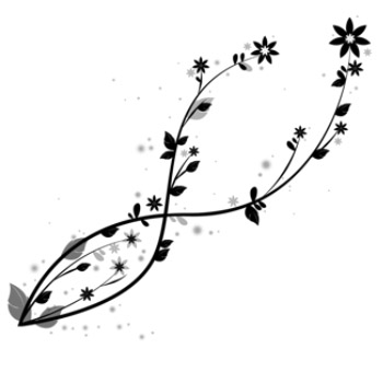 Nálepky na stenu - Viacfarebná kvetina 17