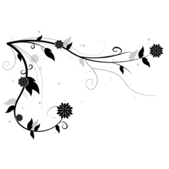 Nálepky na stenu - Viacfarebná kvetina 18