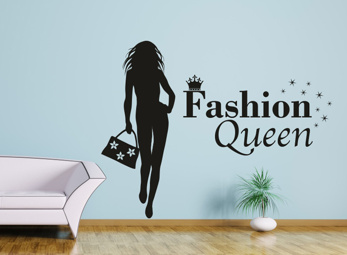 Nálepky na stenu - Fashion Queen - Kliknutím na obrázok zatvorte -