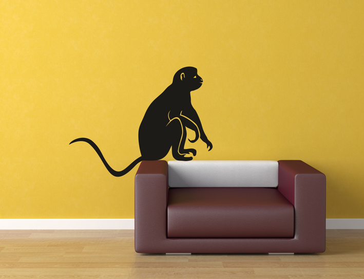 Nálepky na stenu - Opička