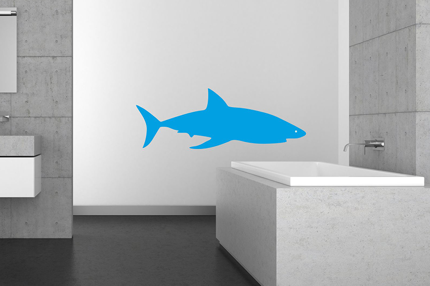 Nálepka na stenu - Žralok
