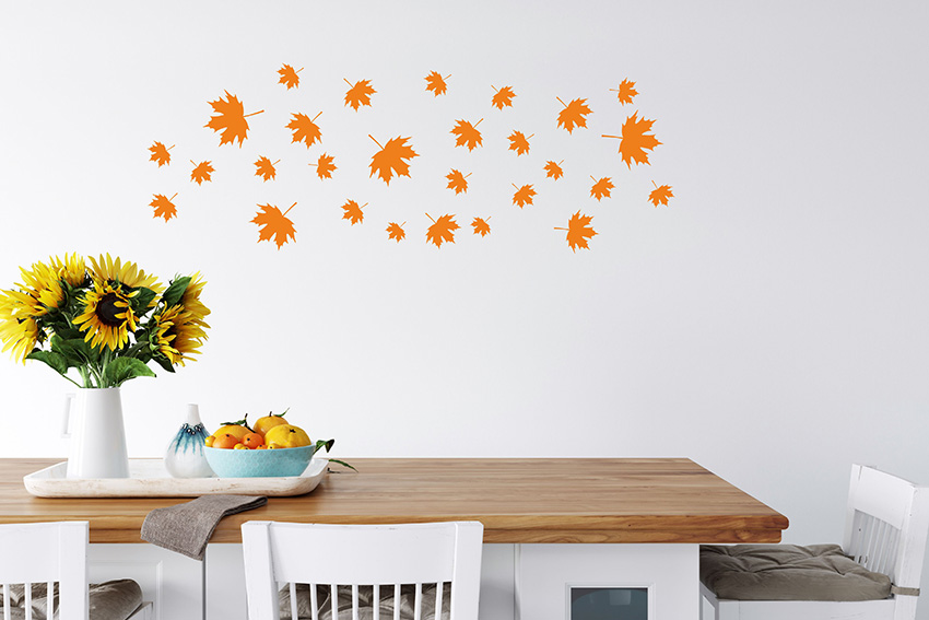 Nálepky na stenu - Jesenné lístie