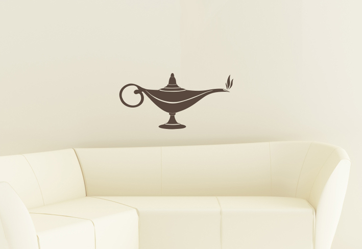 Nálepky na stenu - Aladinova lampa
