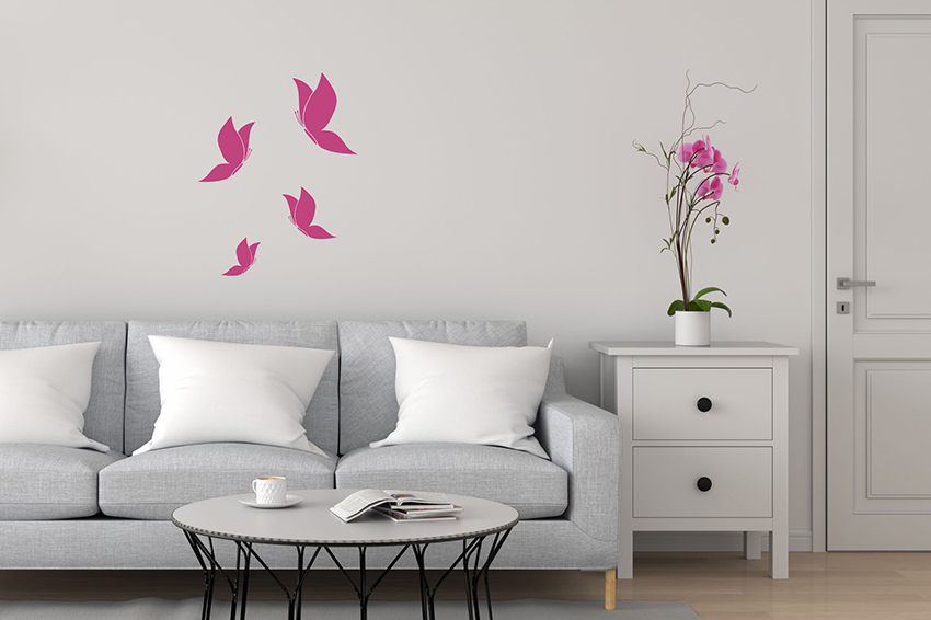 Nálepky na stenu - Elegantné motýle