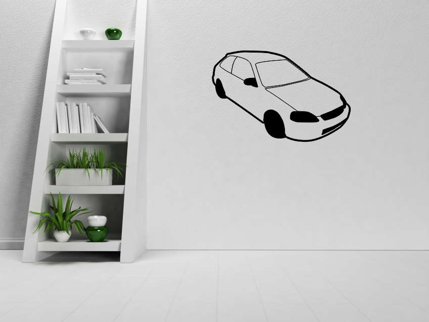 Nálepky na stenu Osobné auto – obrys